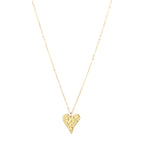Textured Heart Necklace