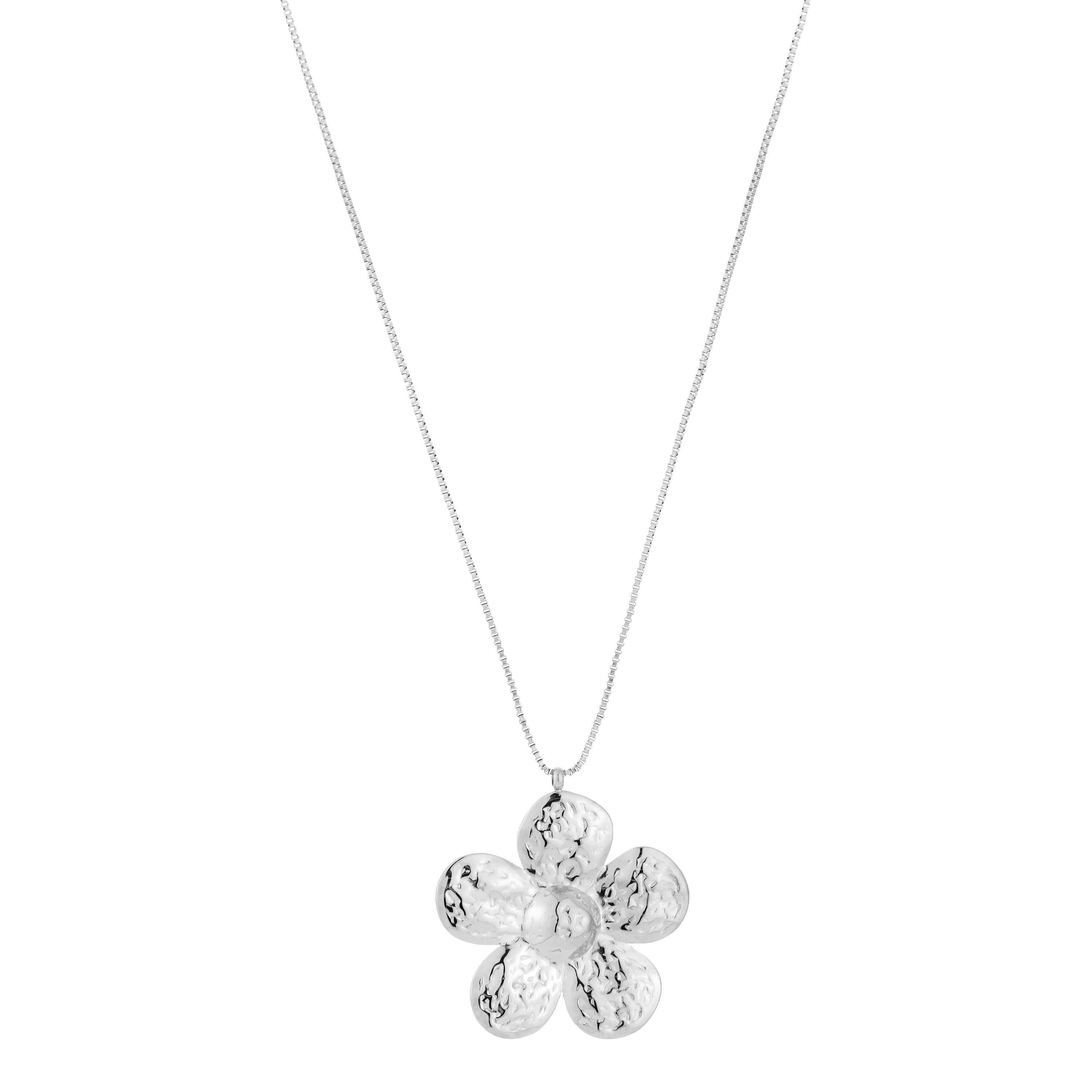 Flora Bloom Necklace Silver