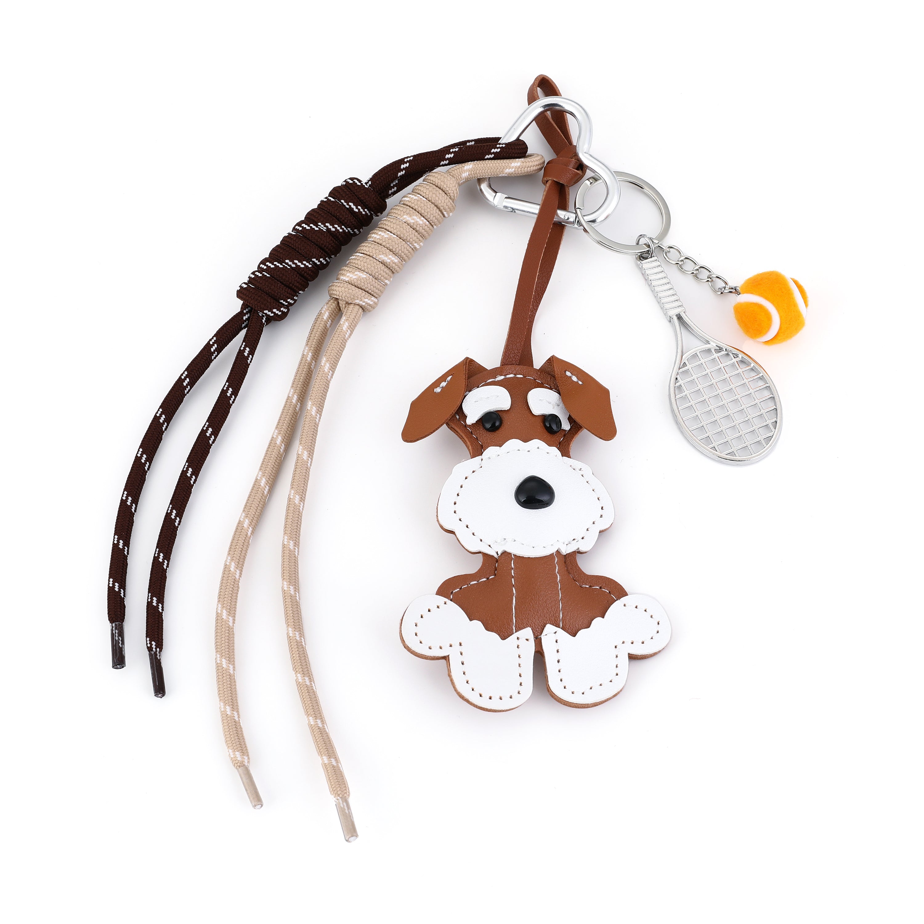 Tennis Pup Keychain