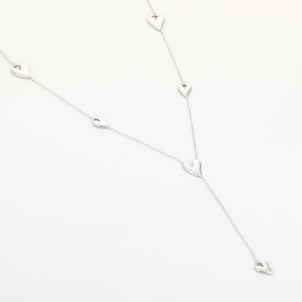 Silver Hearts Necklace