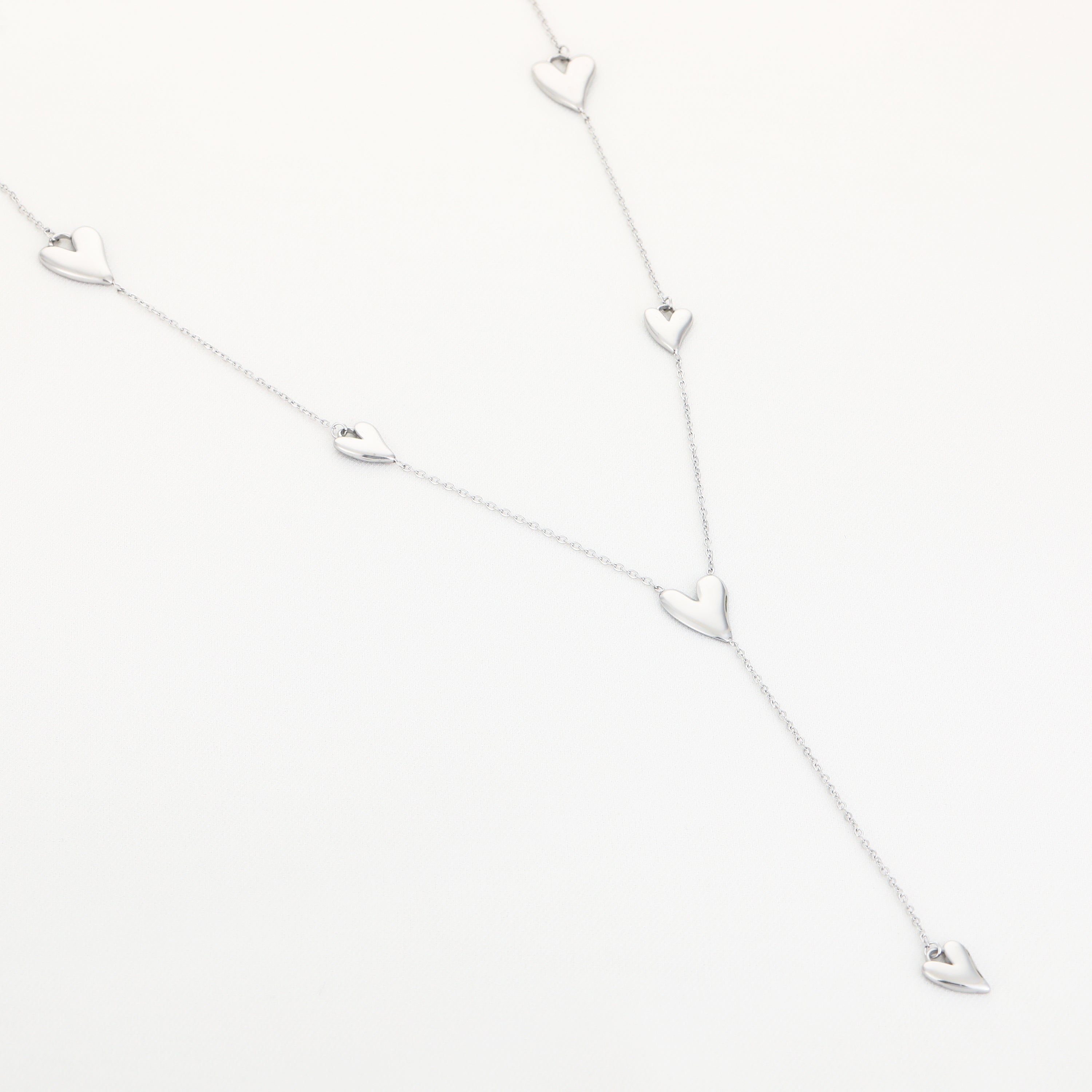Silver Hearts Necklace