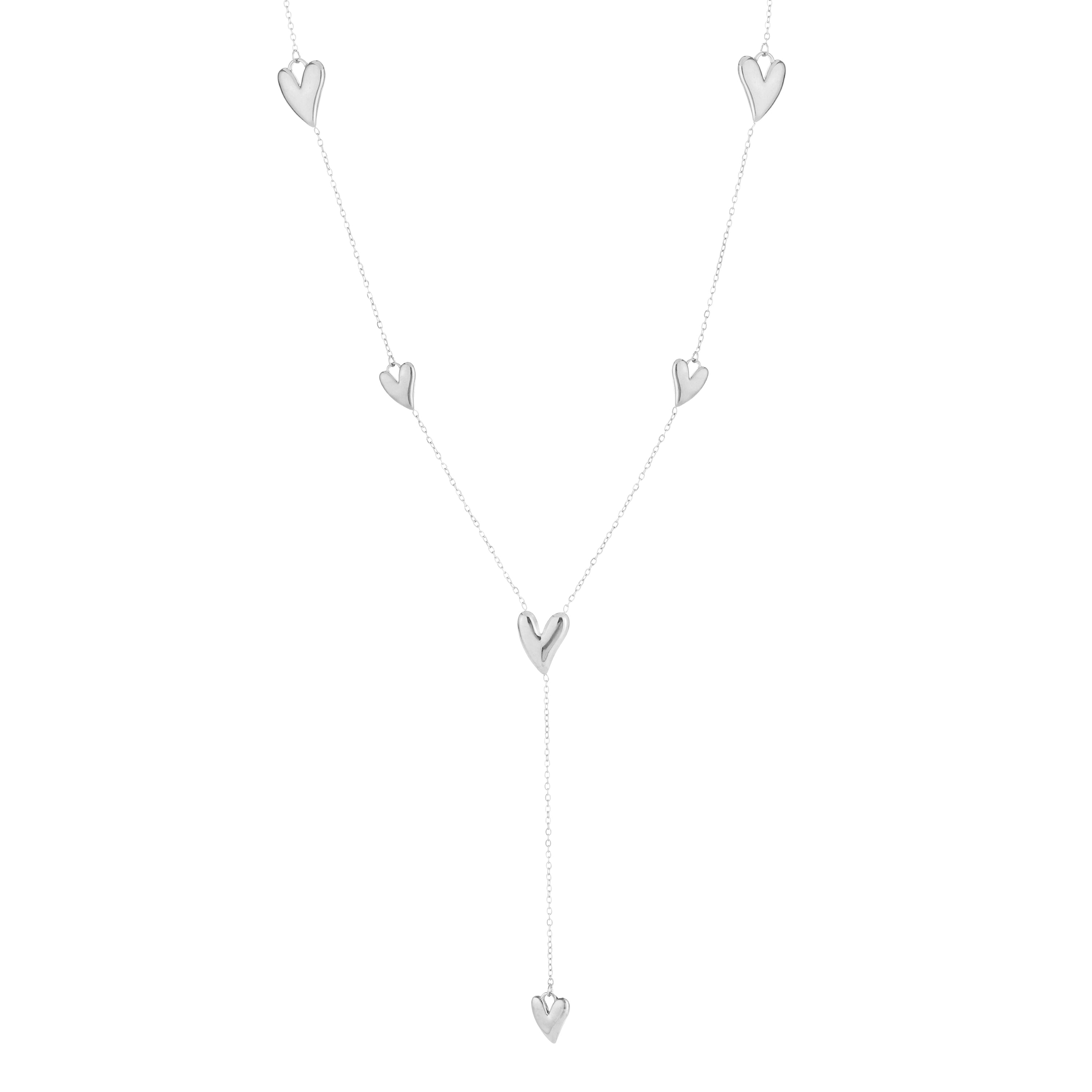 Silver Hearts Necklace