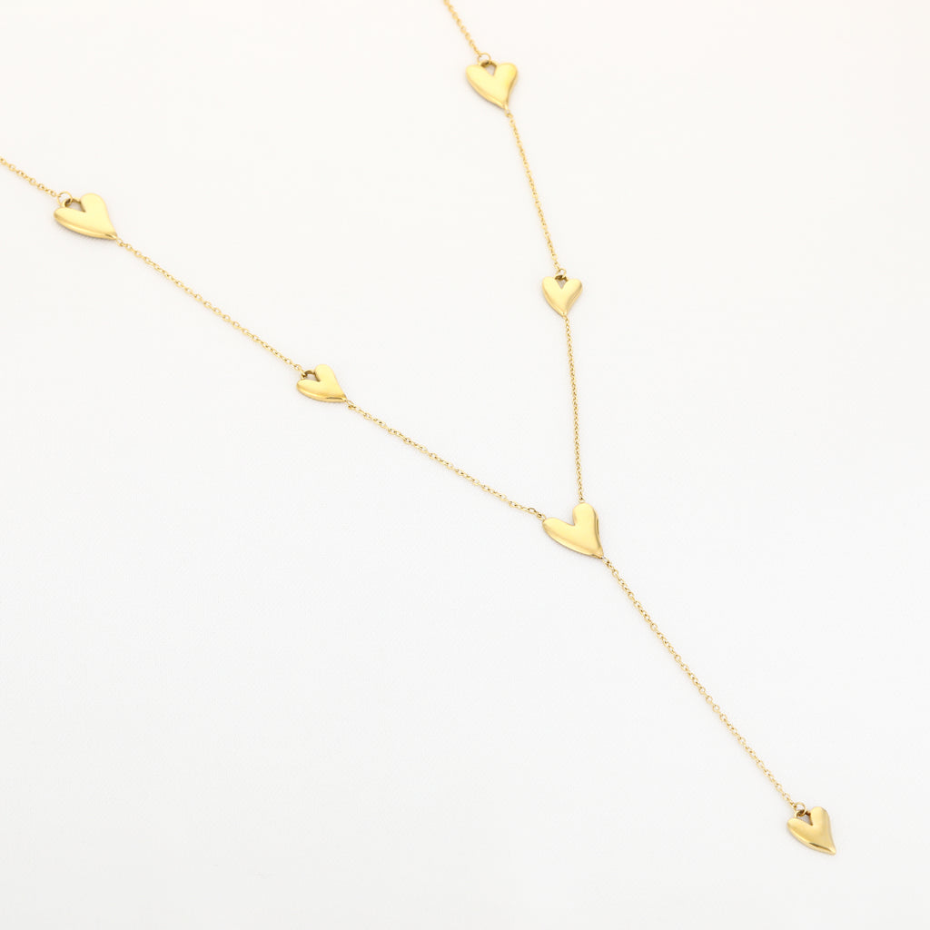 Golden Hearts Necklace