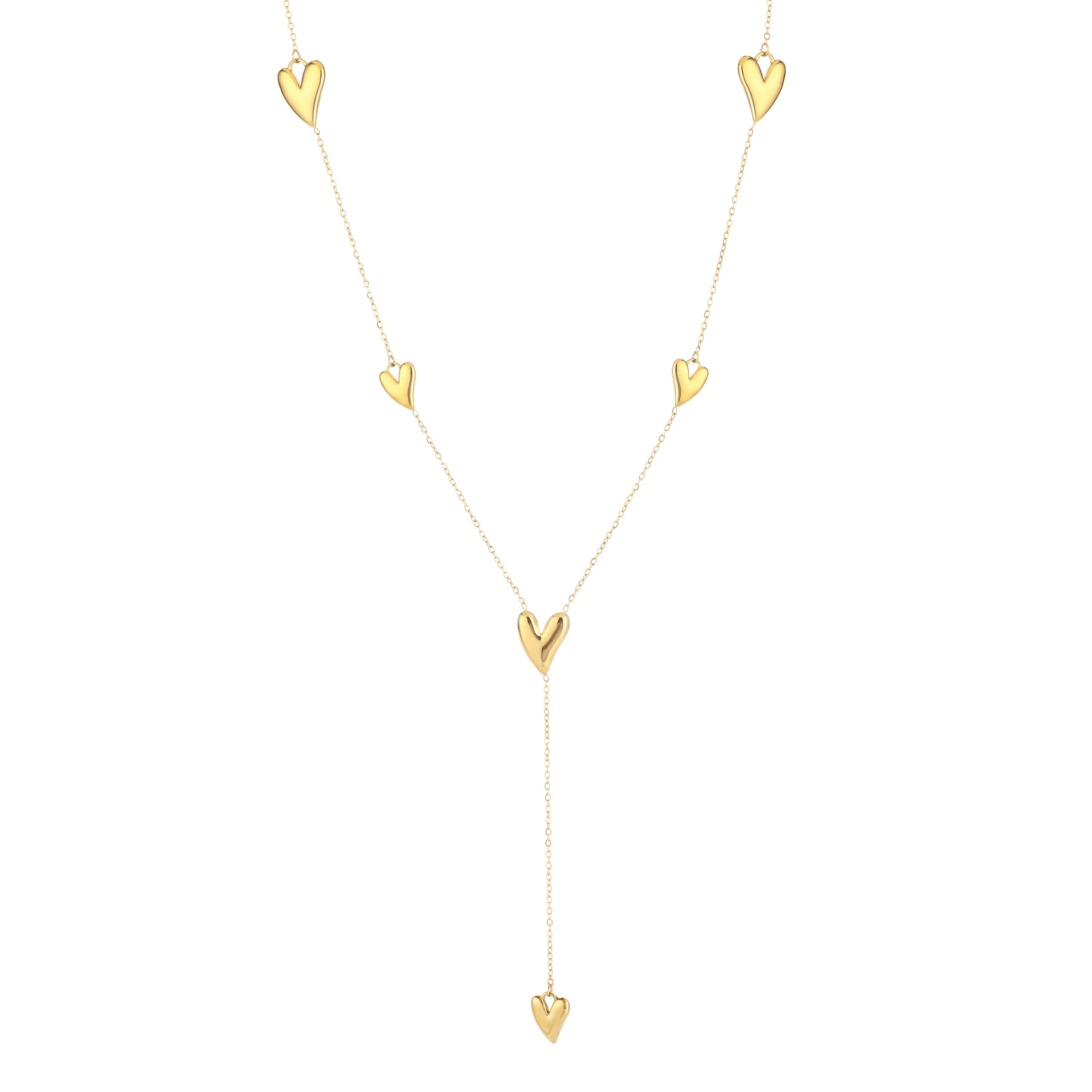 Golden Hearts Necklace