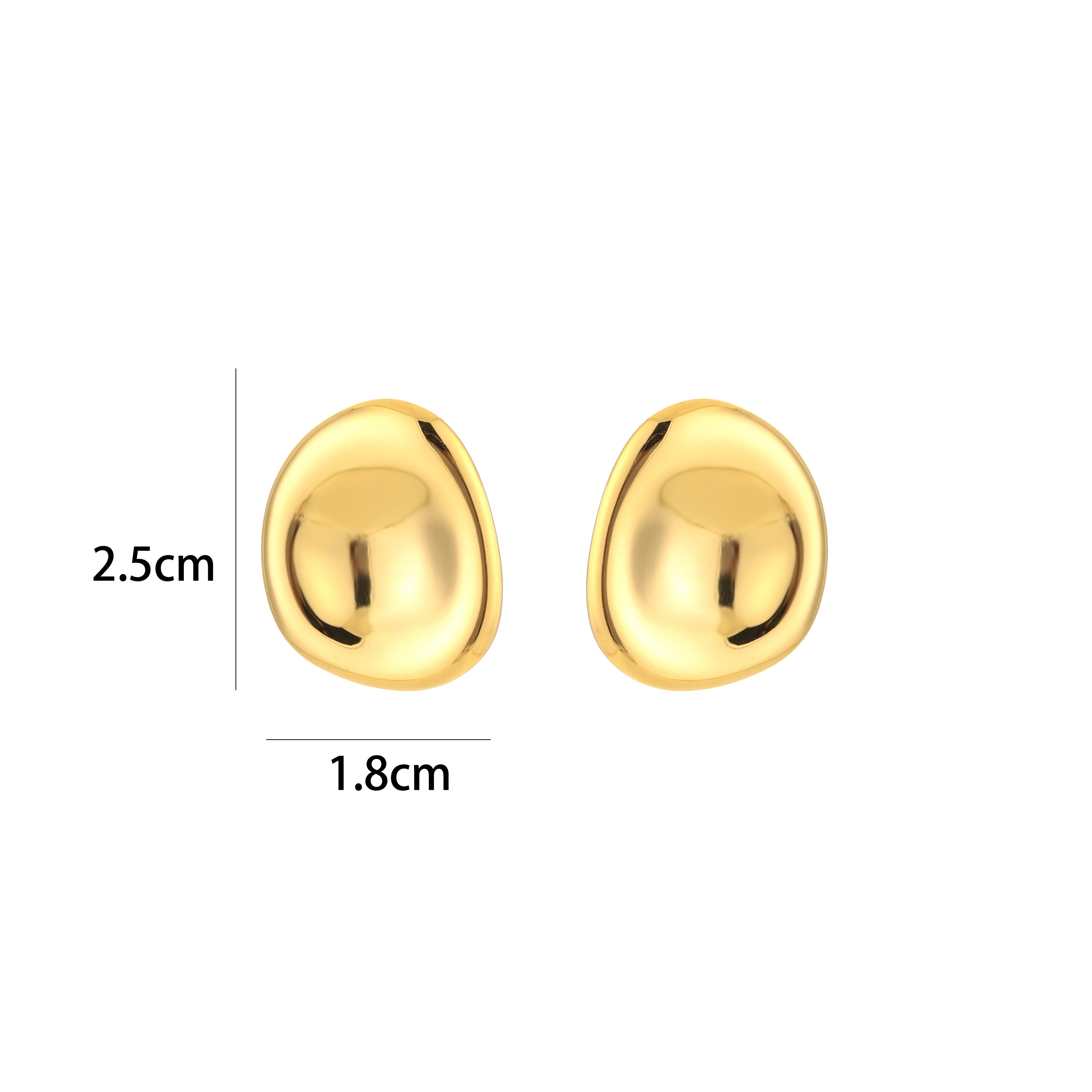Golden Molten Dome Studs