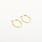 Oval Hoops Gold