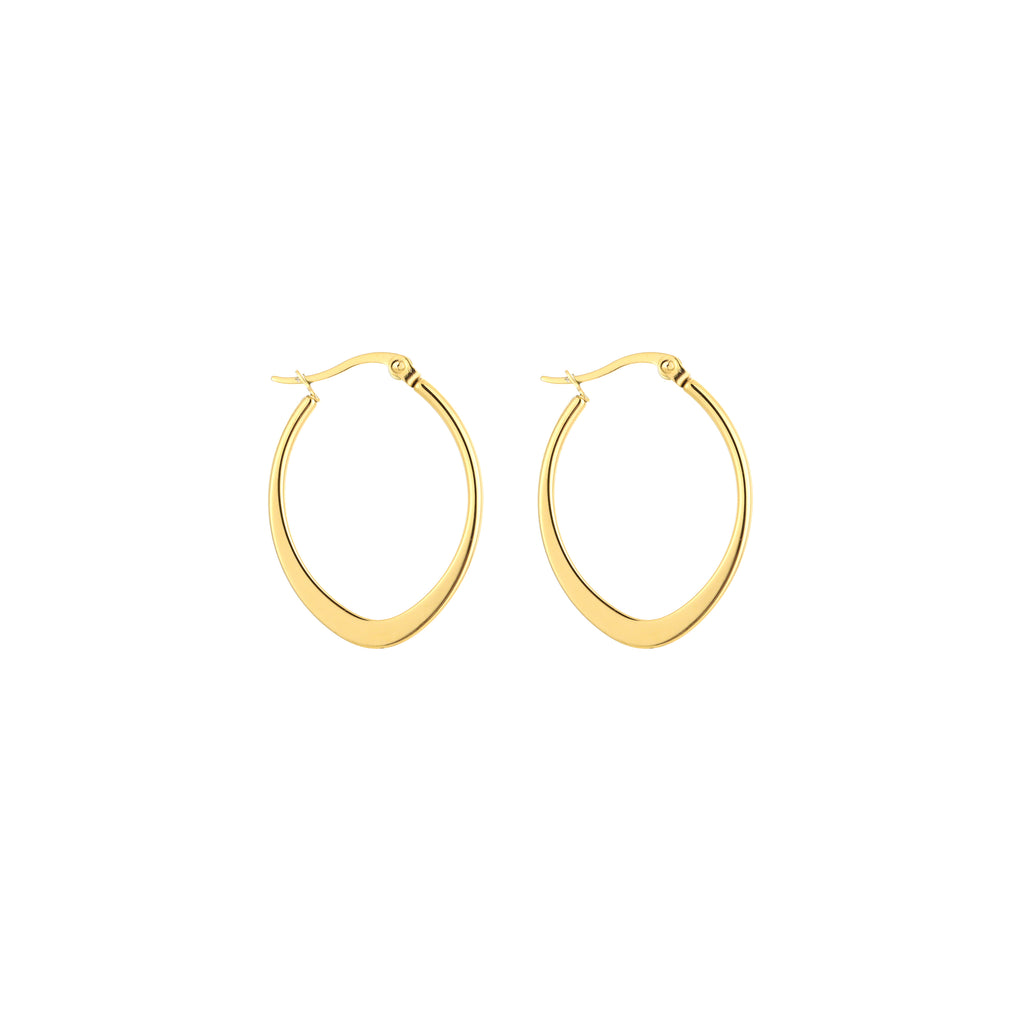 Oval Hoops Gold