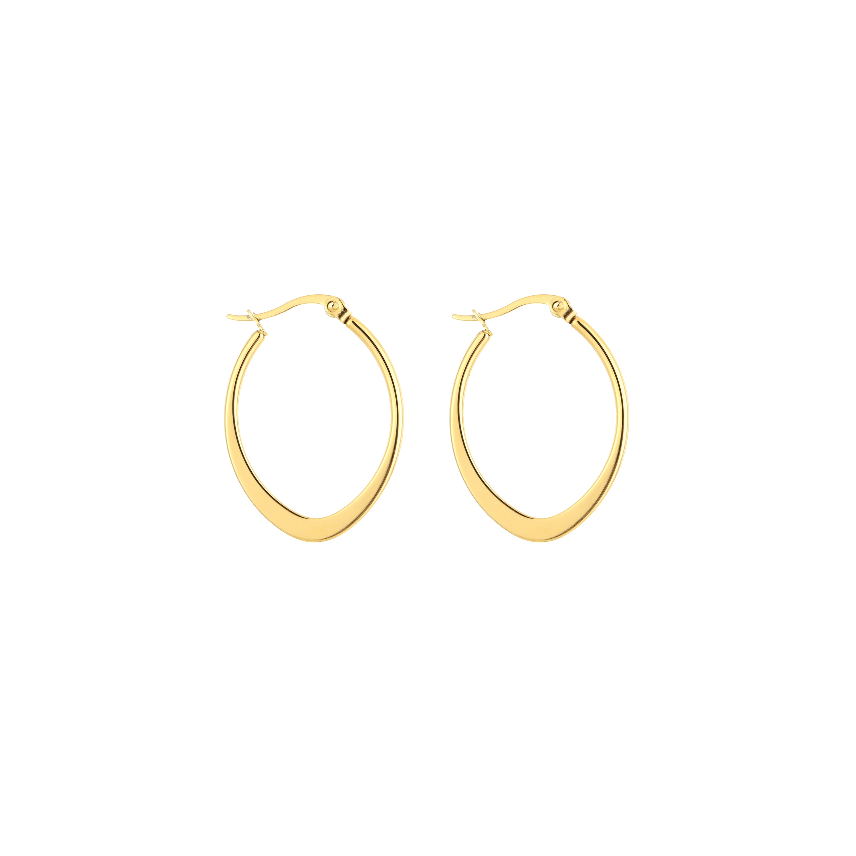 Oval Hoops Gold