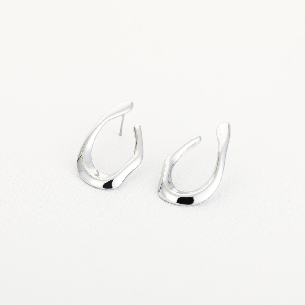 Molten Open Hoops Silver