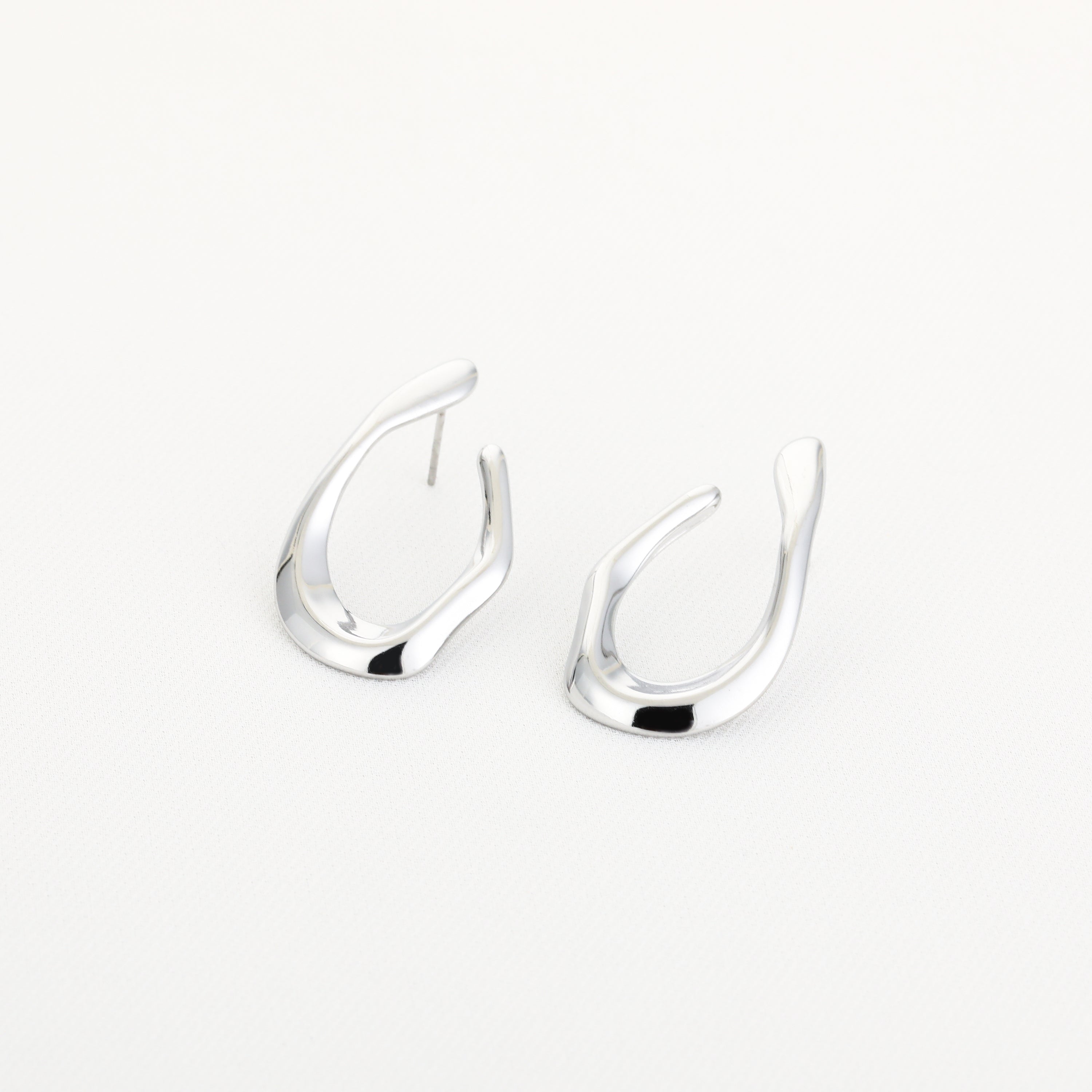 Molten Open Hoops Silver