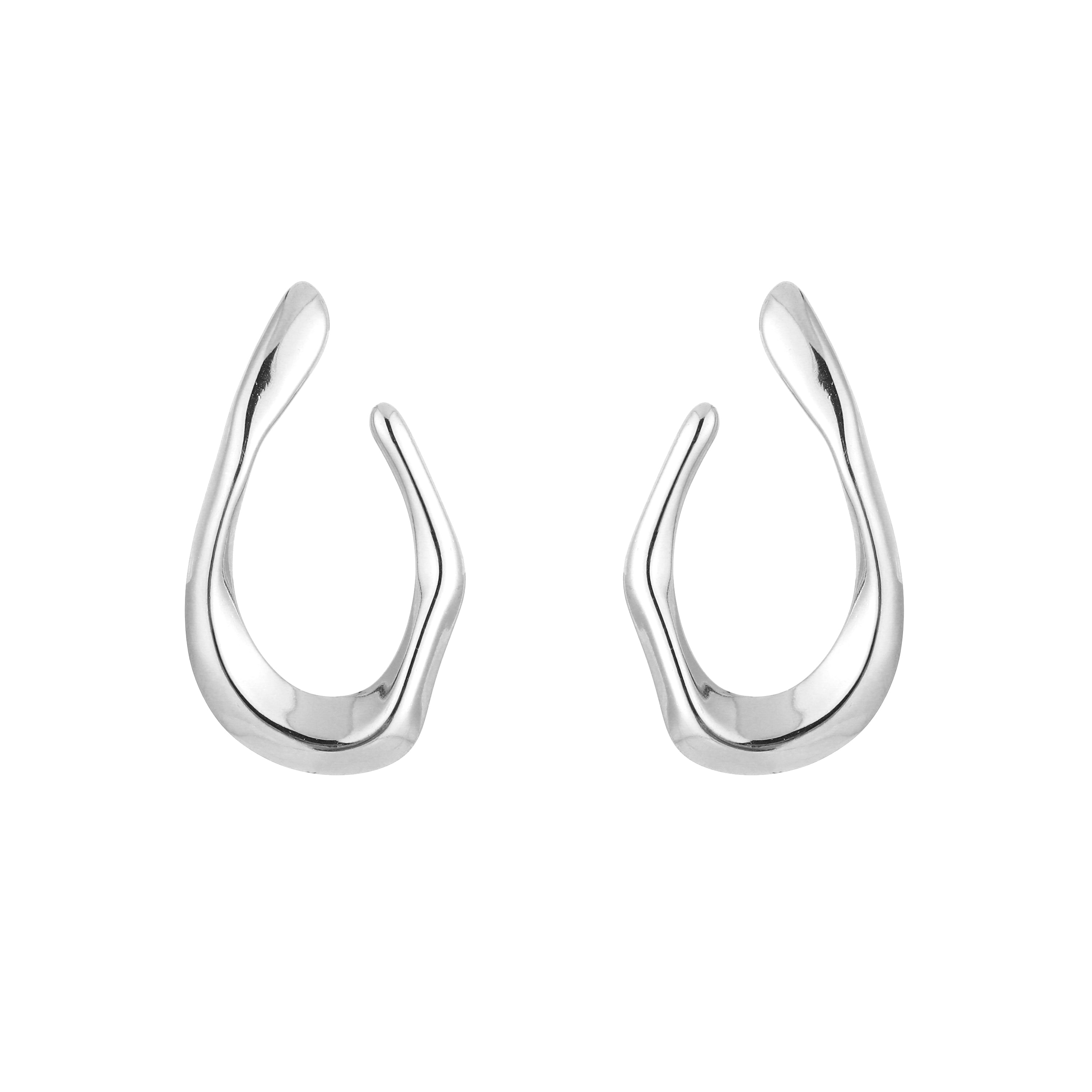 Molten Open Hoops Silver
