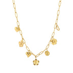 Charm Chain Necklace Gold