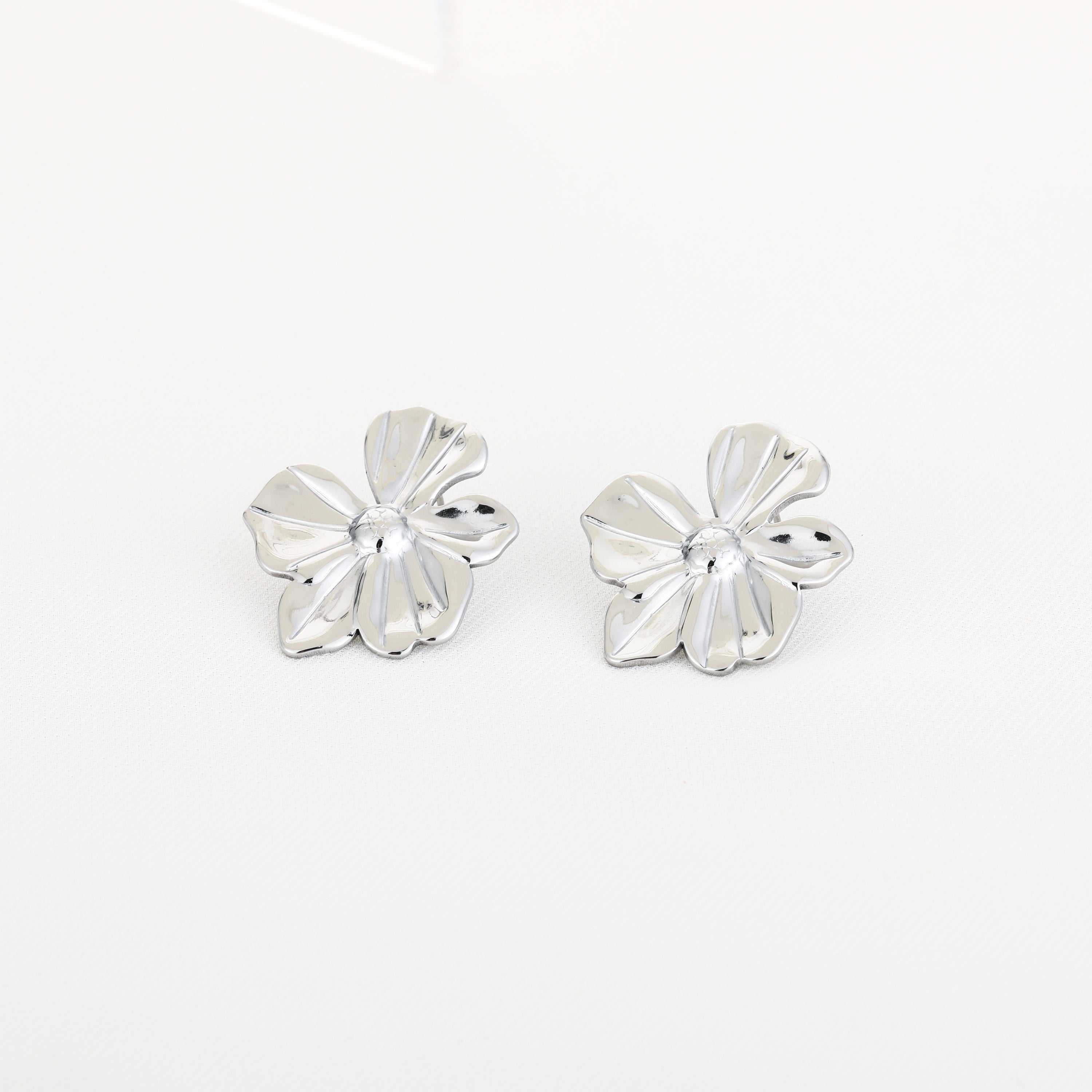 Silver Bloom Earrings