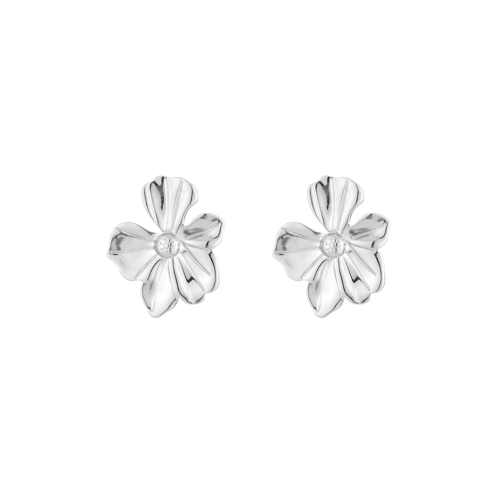 Silver Bloom Earrings