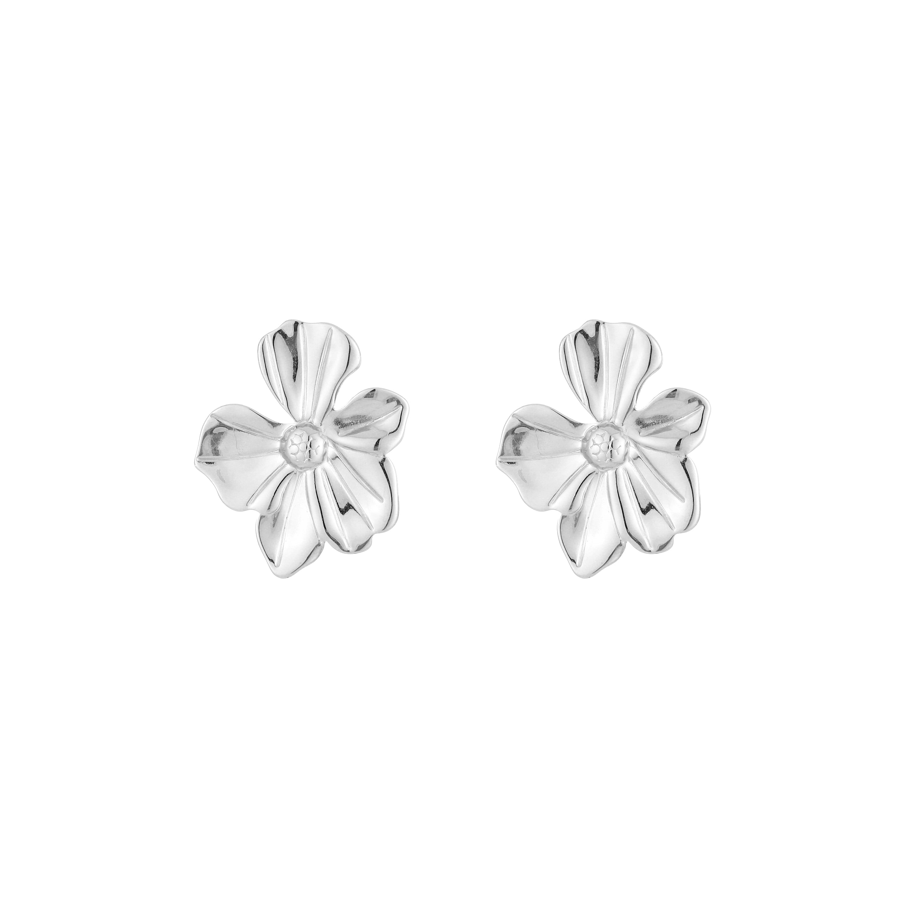 Silver Bloom Earrings