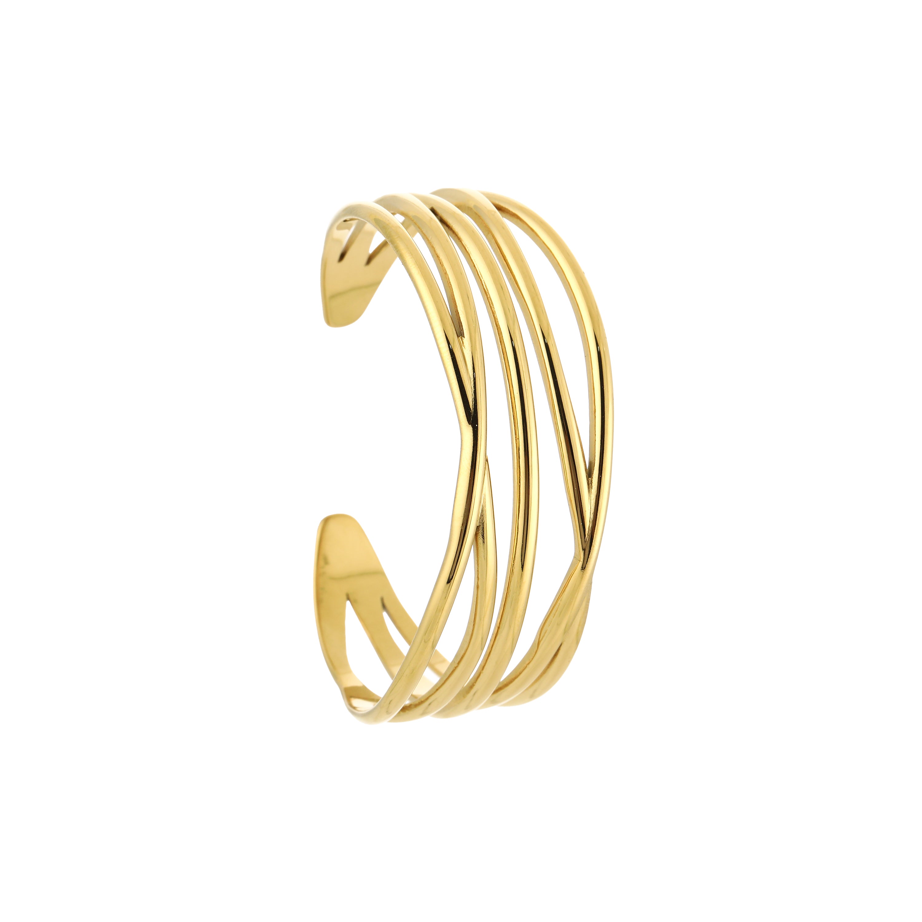 Twisted Cuff Bracelet Gold