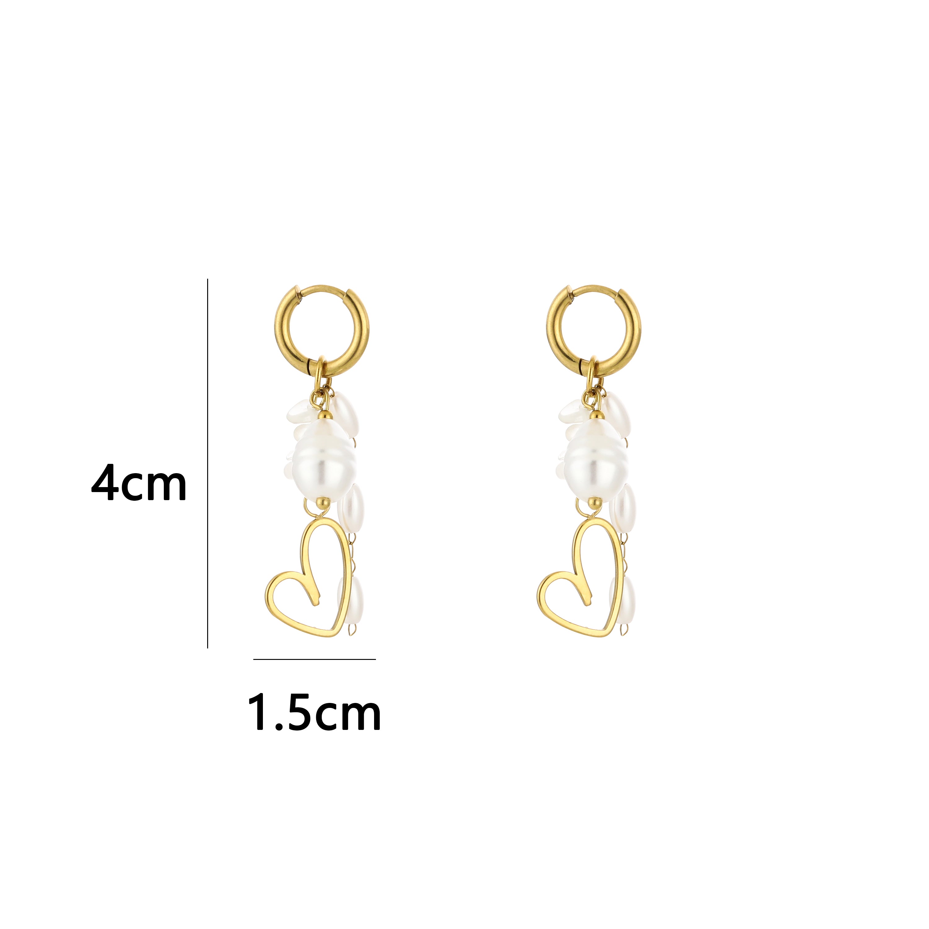 Amour Pearl Hoops