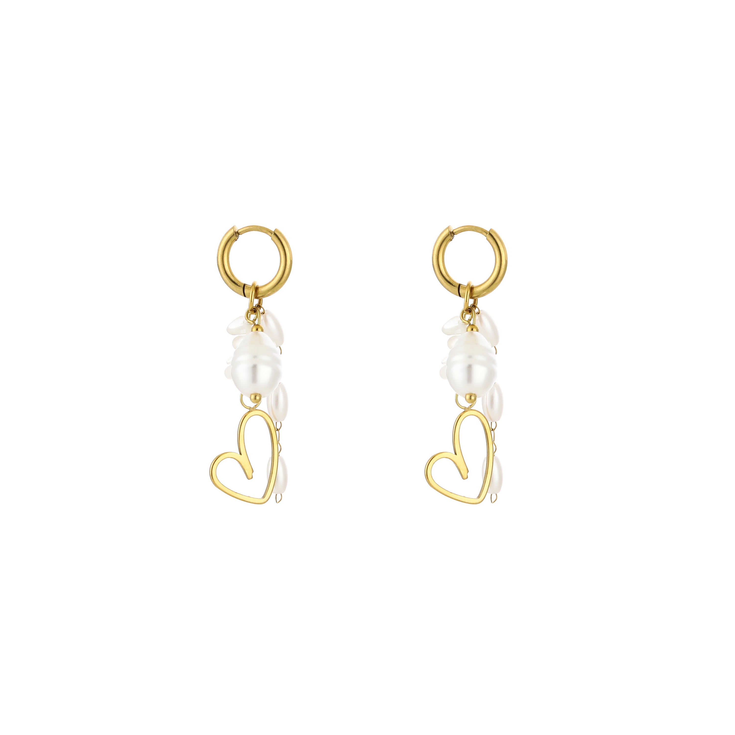 Amour Pearl Hoops