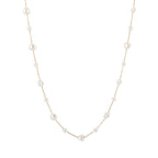 Pearl Chain Necklace Gold