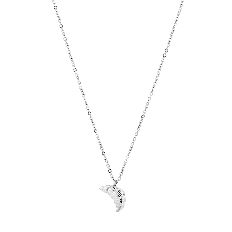 Croissant Necklace Silver