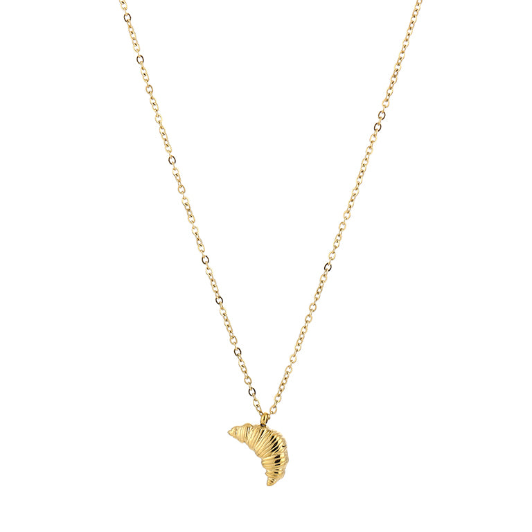 Croissant Necklace Gold