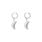 Croissant Hoops Silver