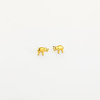 Elephant Earrings Gold