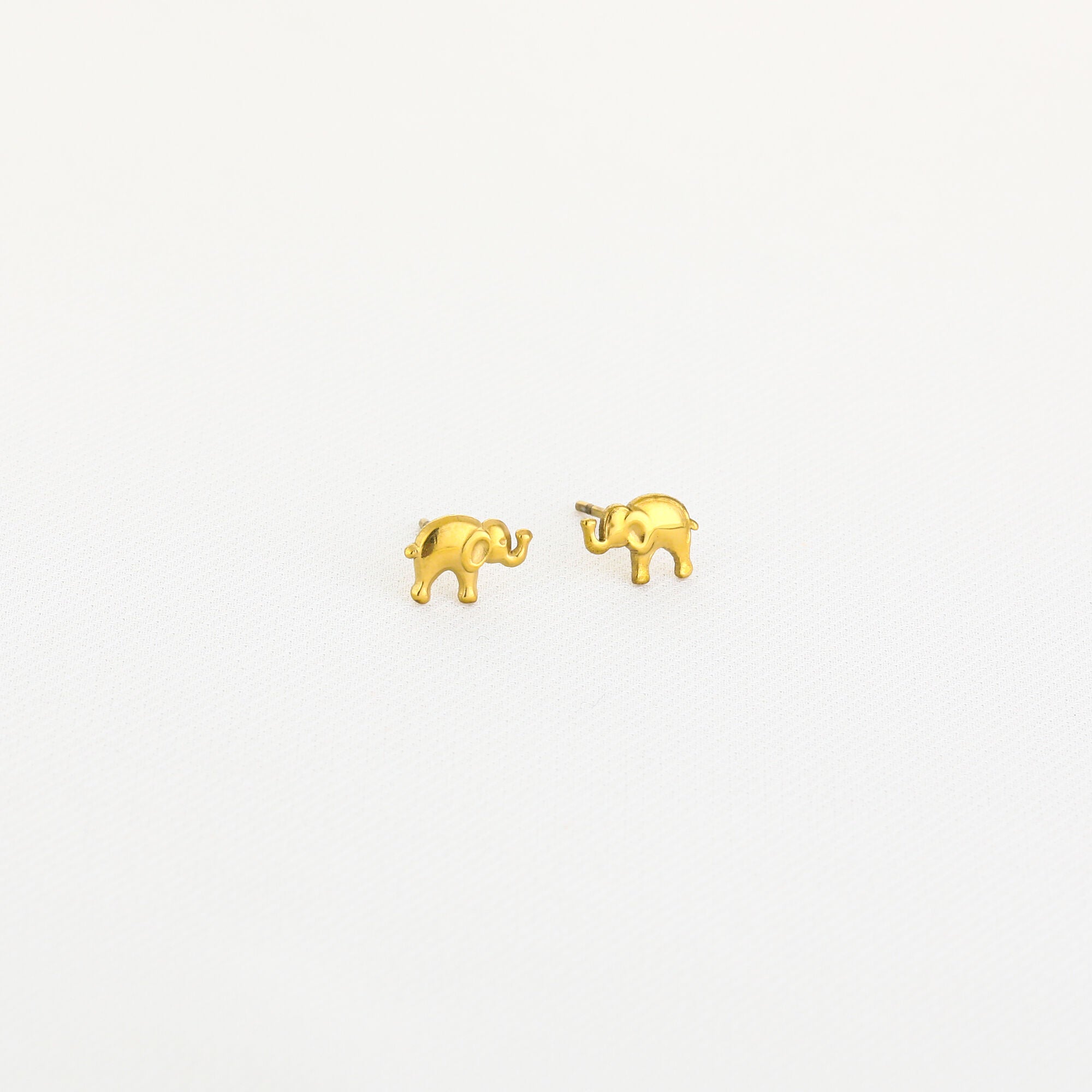 Elephant Earrings Gold
