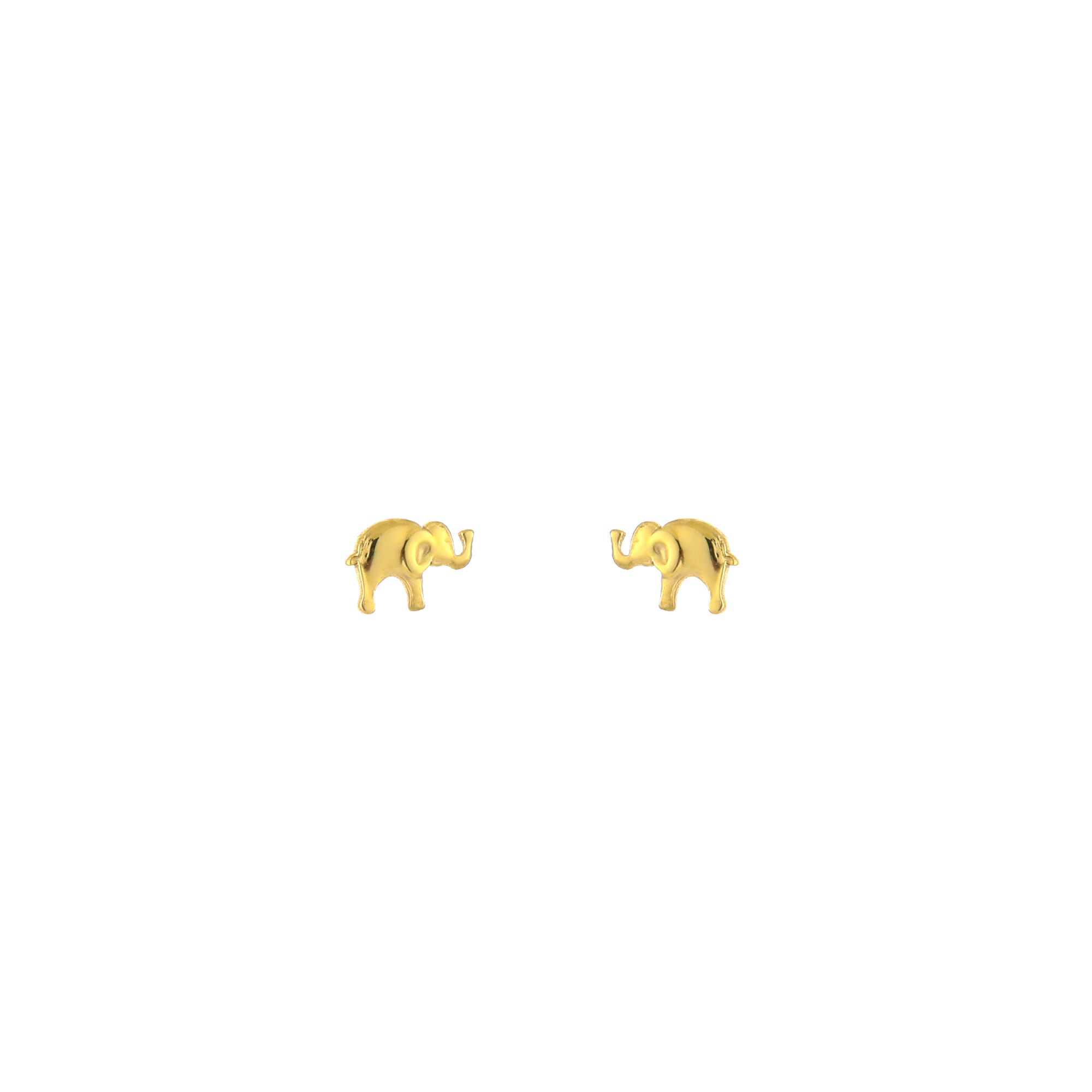 Elephant Earrings Gold