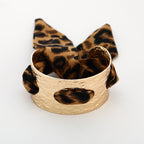 Leopard Scarf Cuff Gold