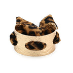 Leopard Scarf Cuff Gold