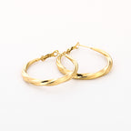 Nova Twist Hoops Gold
