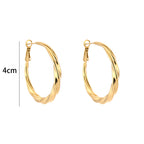 Nova Twist Hoops Gold