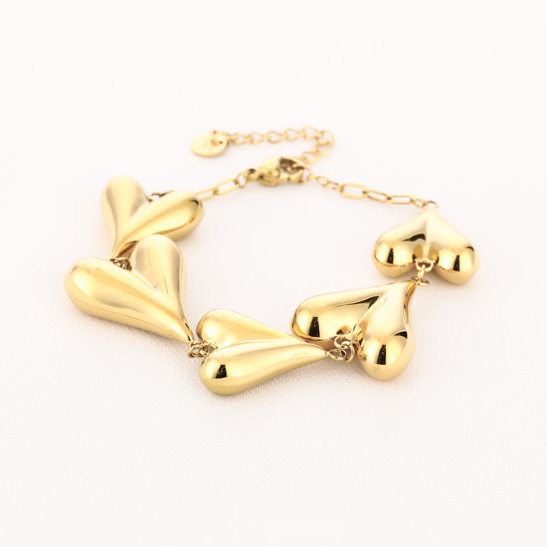 Heart Bracelet Gold