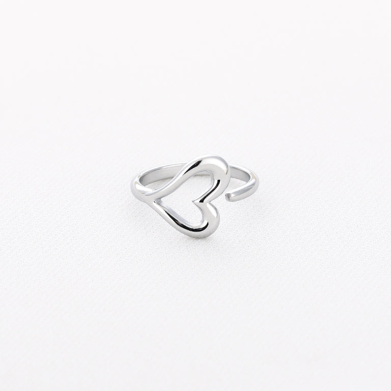 Heart Ring Silver