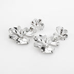 Silver Bloom Statement Earrings